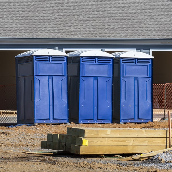 what is the maximum capacity for a single porta potty in Garden City LA